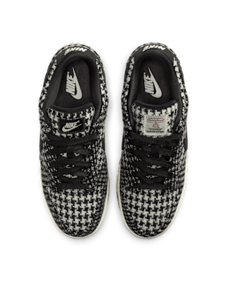 Women's Dunk Low x Harris Tweed® 'Black and Phantom' (HM4743-100) release date