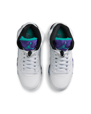 Big Kids' Air Jordan 5 'Grape' (HQ7980-100)