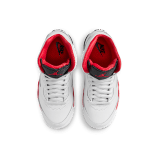 Little Kids' Jordan 5 'Fire Red' "Black Tongue" (HQ7979-101)