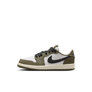 Little Kids' Jordan 1 Low 'Medium Olive and Summit White' Release Date
