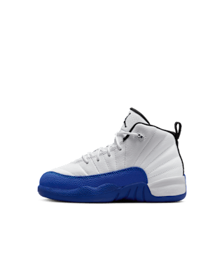 Little Kids' Jordan 12 'White & Game Royal' (151186-140)