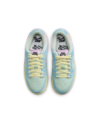 Little Kids' Nike Sb Dunk Low Pro X Verdy 'blue Gaze And Enamel Green 