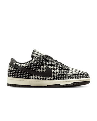 Women's Dunk Low x Harris Tweed® 'Black and Phantom' (HM4743-100) release date