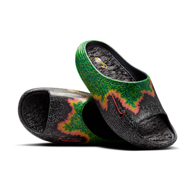 Nike ReactX Rejuven8 Slide .SWOOSH Touch Grass Dark Smoke Grey Kelly Green