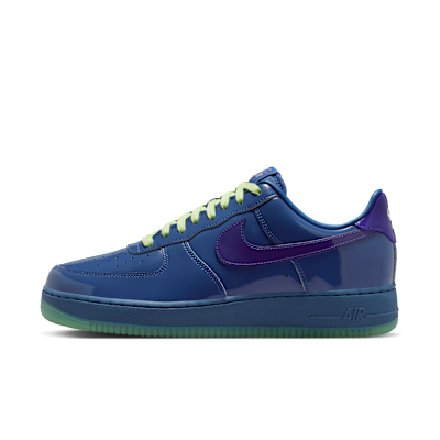 Nike Air Force 1 Low Patent Leather Mystic Navy Grape Ice