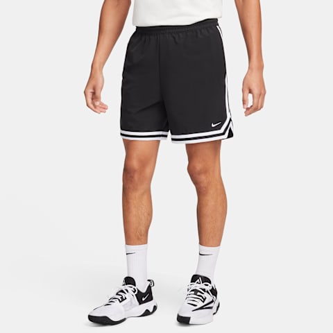 Мужские баскетбольные шорты Nike DNA Dri-FIT UV Woven, цвет: Чёрный / Белый