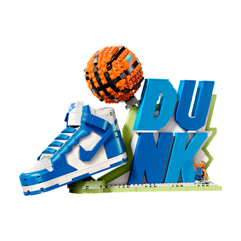 Мужские кроссовки Nike Dunk x LEGO® Set Sneaker-Building Kit with Exclusive Minifigure, цвет: Синий