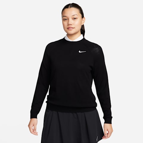 Женский свитер Nike Tour Golf Sweater, цвет: Чёрный / Белый