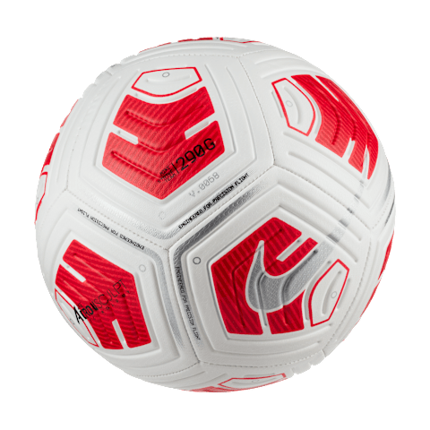Мяч Nike Strike Team Soccer Ball (290 Grams) для детей, цвет: Белый / Яркий малиновый