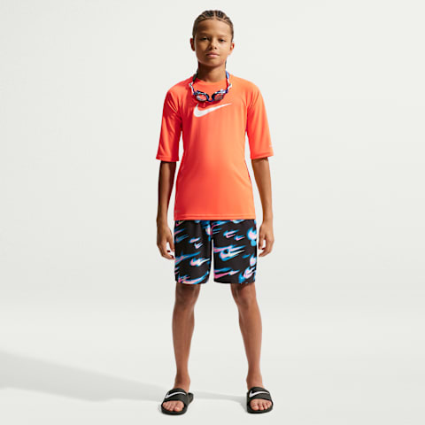 Детские плавательные шорты Nike Swim Breaker для мальчиков, 7", боксеры, цвет: Чёрный
