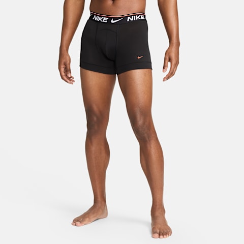 Трусы Dri-FIT Comfort для мужчин, 3 шт. — Nike, цвет: Чёрный