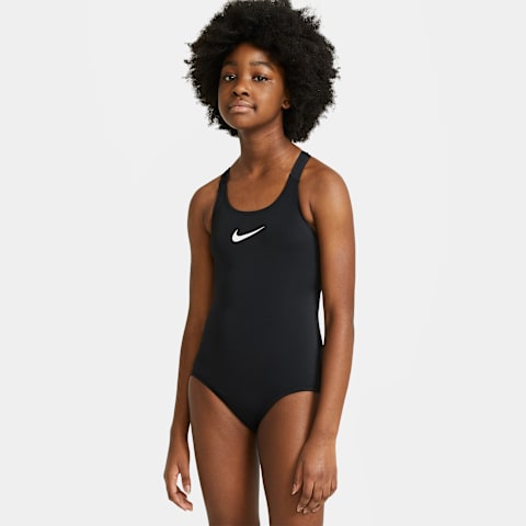 Купальник Big для детей, борцовская спина — Nike, цвет: Чёрный