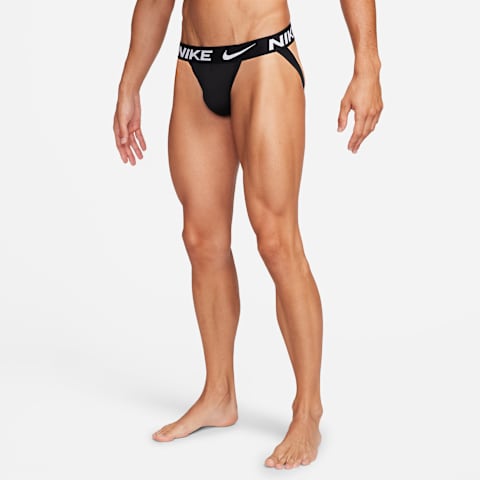 Трусы Essential Micro Jock для мужчин, 3 шт. — Nike, цвет: Чёрный