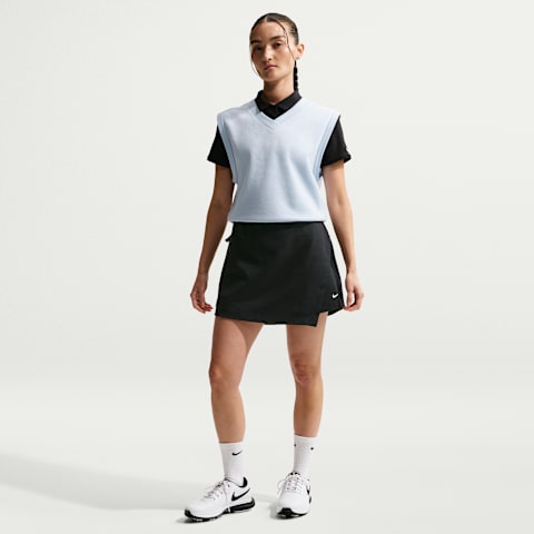 Женская юбка Nike Golf Club Dri-FIT Golf, цвет: Чёрный / Молочный
