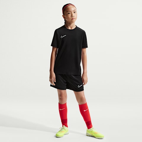 Шорты Nike Academy Dri-FIT 4" Soccer для девочек, цвет: Чёрный / Белый