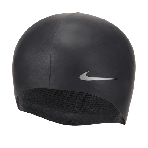 Детская силиконовая шапочка для плавания Nike Swim, цвет: Чёрный