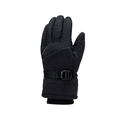 Флисовые перчатки Nike Therma-FIT с высоким ворсом, цвет: Чёрный