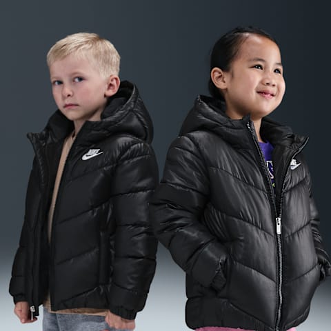 Детская куртка Nike Sportswear All Day Play Therma-FIT Loose-Fit Puffer, цвет: Чёрный
