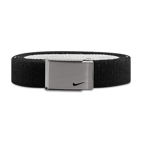 Женский двусторонний эластичный ремень для гольфа Nike, цвет: Чёрный
