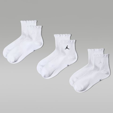 Короткие носки Jordan Everyday, 3 пары, цвет: Разноцветный / Белый