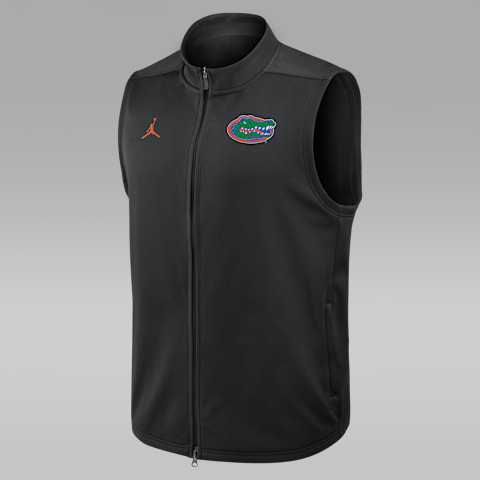 Мужской жилет на молнии Jordan Brand Florida Victory Therma-FIT, цвет: Чёрный