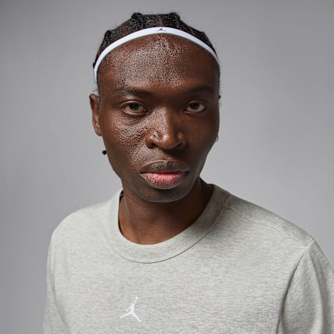 Спортивные повязки на голову Jordan Sport с принтом, набор из 6 шт, цвет: Белый / Чёрный