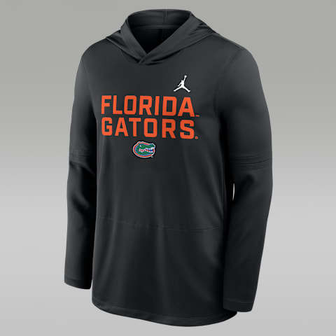 Мужской лонгслив с капюшоном Jordan Brand Florida Sideline Dri-FIT, цвет: Чёрный
