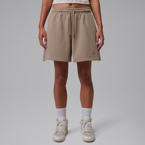 Женские флисовые шорты Jordan Flight, цвет: Хаки