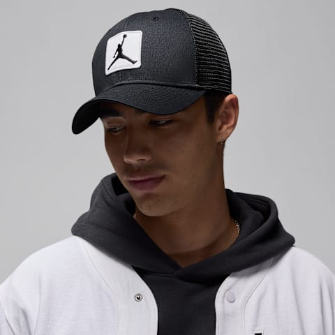 Кепка Jordan Rise Structured, цвет: Чёрный / Белый
