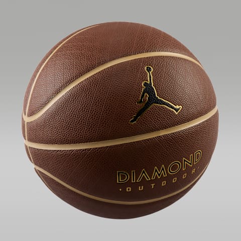 Мяч Jordan Diamond Outdoor Basketball, цвет: Металлик золотой / Чёрный