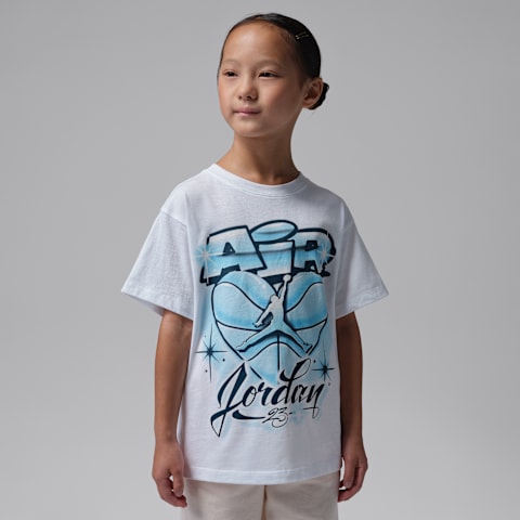 Детская футболка Jordan She's the Coldest Airbrush, цвет: Белый