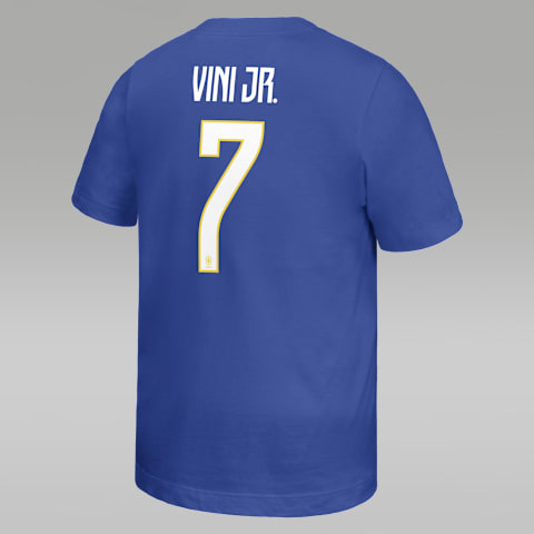Детская футболка Jordan Vini Jr. Brazil Soccer, цвет: Королевский синий