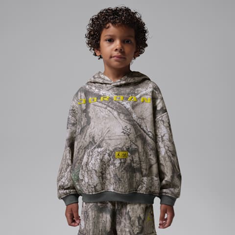 Детское флисовое худи Jordan Brooklyn Realtree, цвет: Swan