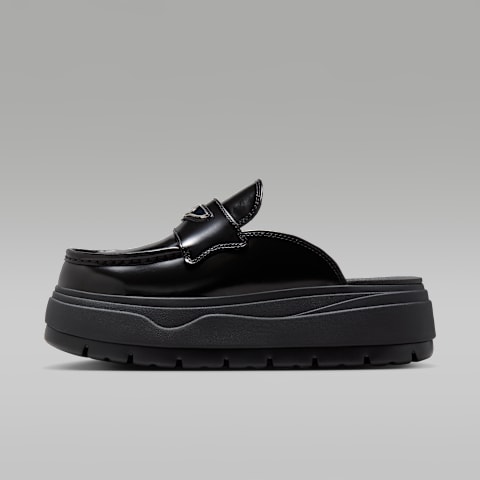 Женские сабо Air Jordan Mule, цвет: Чёрный / Серебряный