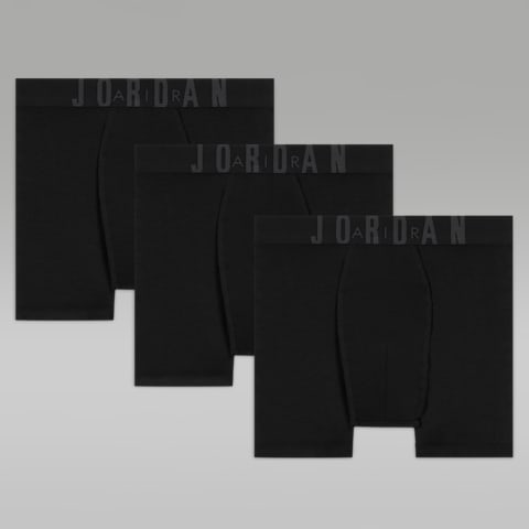 Трусы-боксеры Flight для детей, модал, 3 шт. — Jordan, цвет: Чёрный