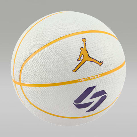 Мяч Jordan "Luka Dončić" Nike All-Court 8P Basketball, цвет: Белый / Фиолетовый