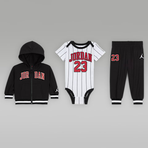 Худи Jordan 23 Jersey 2-Piece Full-Zip Set для малышей, цвет: Чёрный