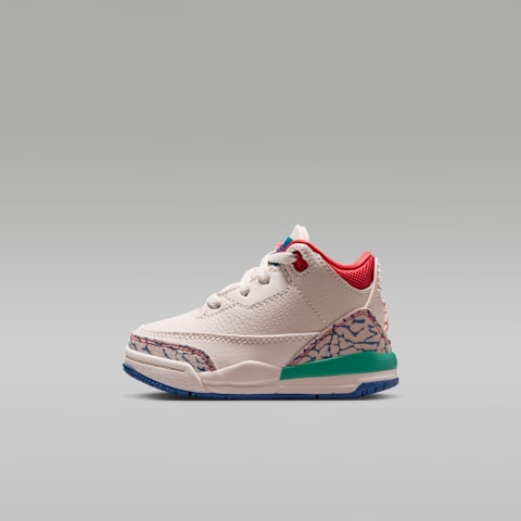 Детские кроссовки Jordan 3 Retro "Play Your Way" Baby/Toddler Shoes, цвет: Меловой / Насыщенный синий