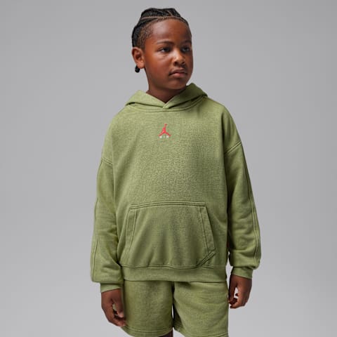 Детское худи Jordan Acid Wash из футера, цвет: Alligator