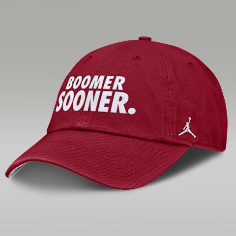 Мужская бейсболка Jordan Brand Oklahoma Primetime Chant Club регулируемая, цвет: Малиновый / Белый
