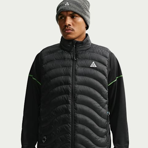 Мужской жилет Nike ACG Lava Flow Therma-FIT ADV Vest, цвет: Чёрный / Снежный белый