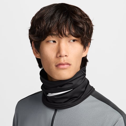 Утеплитель для шеи Nike Academy Dri-FIT для футбола, цвет: Чёрный / Белый