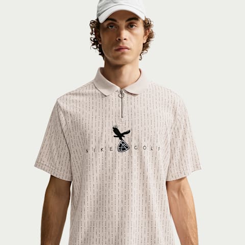 Мужское поло Nike Fairway Fresh Dri-FIT Golf Polo, цвет: Коричневый / Чёрный
