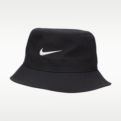 Мужская панама Nike Apex Swoosh Bucket Hat, цвет: Чёрный / Белый