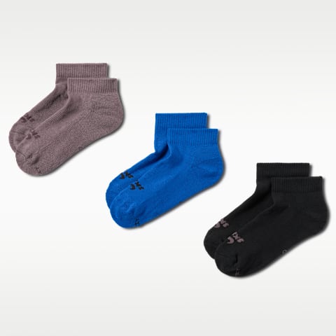 Женские короткие носки NikeSKIMS Dri-FIT, набор из 3 пар, цвет: Разноцветный
