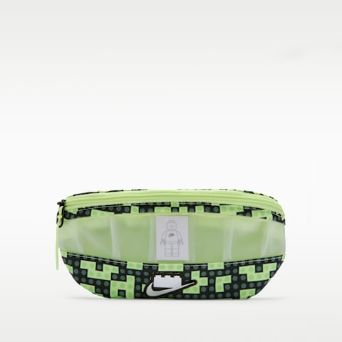 Сумка Nike x LEGO® Collection Waistpack (3L), цвет: Светлый лаймовый / Чёрный
