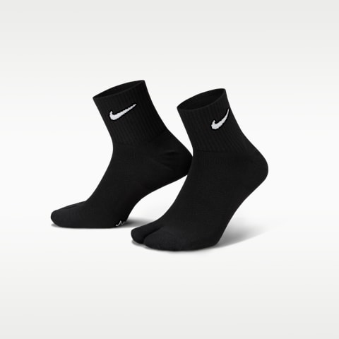 Носки Everyday Split-Toe для мужчин, средней высоты — Nike, цвет: Чёрный / Белый
