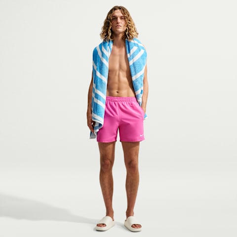 Мужские плавательные шорты Nike Swim Breaker Essential, 5", со вшитыми трусами, цвет: Пустынный розовый