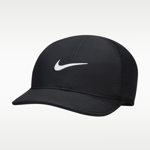 Детская кепка Nike Dri-FIT Club Unstructured Featherlight, цвет: Чёрный / Белый