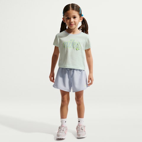 Детский комплект Nike Dri-FIT T-Shirt and Crossover Shorts Set, цвет: Ghost